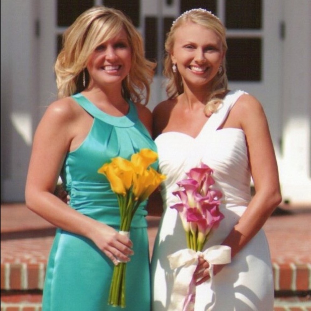 Teal formal dress